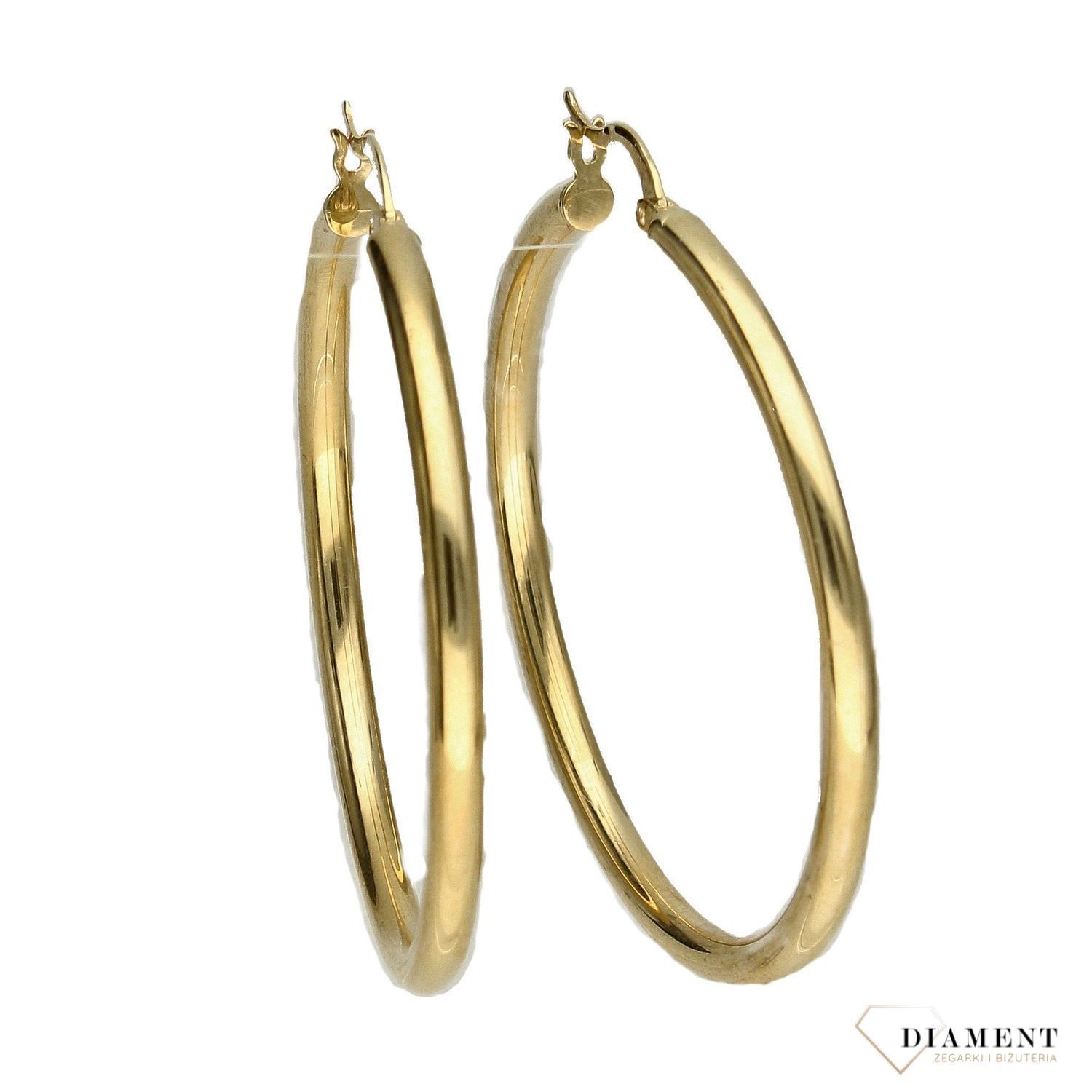 Złote kolczyki koła 585 4cm KL 691D.jpg